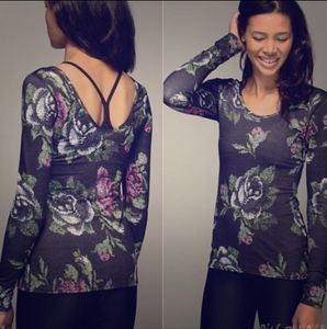 Lululemon Long Sleeve Floral Geometric Top